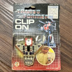 Factory Sealed Vintage Original 1984 Hasbro G1 Pre Rub Transformers Starscream Clip On Action Figure 