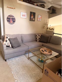 Ashley’s Gray Marleton 2 Piece Sectional