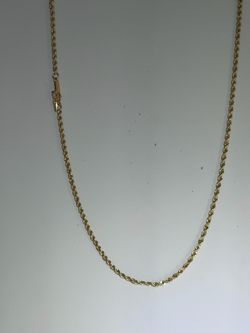 14k gold yellow rope chain