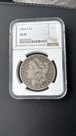 1896-S Morgan Silver Dollar NGC VG8