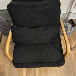 Comfortable Cushioned Chair With Detachable Pillow 