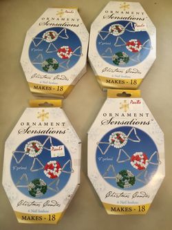 Make your own Christmas Ornament Sensations – four boxes, makes total of 72 ornaments, $22