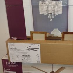 (( Tengo Abanicos Nuevos De Lujo De 72" $195 & Lampara Colgante De Crystal $185  Entre Mas Compre Mas Barato.