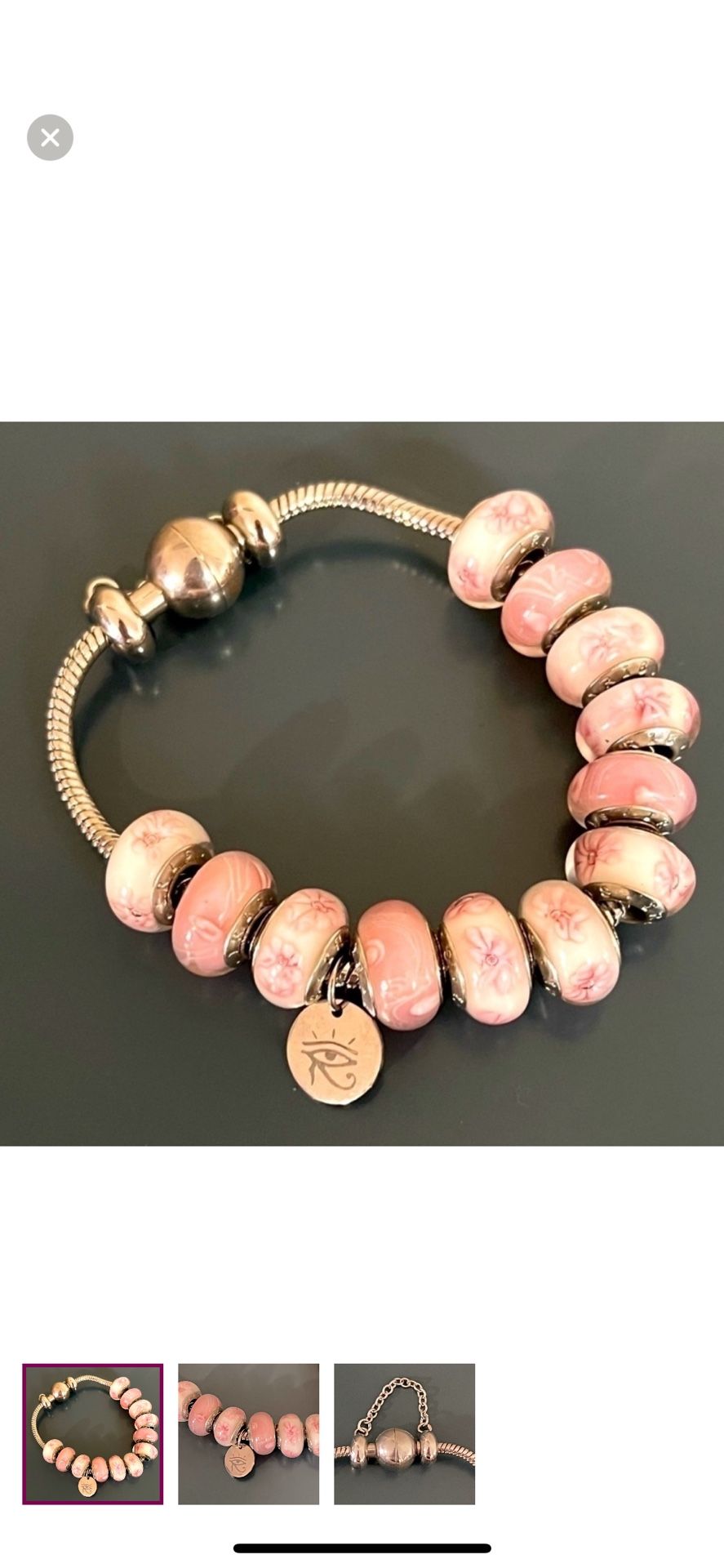 Joseph Nogucci Premium Murano Glass Bracelet – Eye of Horus