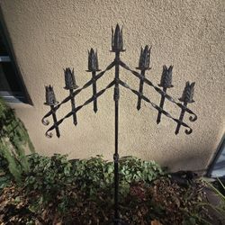 Pair Of Gothic Candelabras. Seven Candles In Each. Wonderful.