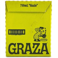 ✅ Pack of 6 Graza Sizzle Extra Virgin Olive Oil 750 ML Squeeze Bottles