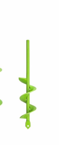 TCBWFY Auger Drill Bit for Planting 1.6x16.5inch Extended Length Garden Auger Spiral Drill Bit for Planting Bulbs Flowers,Post Hole Digger for 3/8”Hex