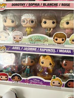 Funkos golden girls and princesses