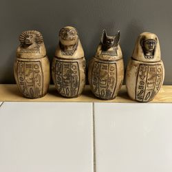 Egyptian Canopic Jars. 