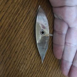 Metal Tatting Shuttle "Justrite" Vintage 