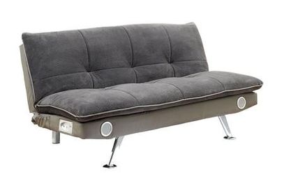 Brand new 73" x 35" grey or brown sofa futon with Bluetooth speakers