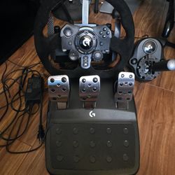 Logitech G923 Wheel, Pedals, And Shifter With Mods