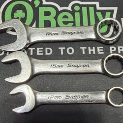 Snap-on Metric 12  15  17 mm Stubby 