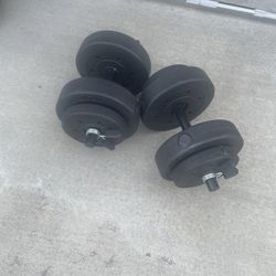 Dumbbell Weigh Set Of 2.5 And 7.5 LBS.