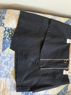 Black mini skirt