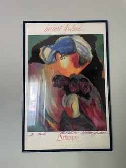 Large framed poster Barbara A. Wood art