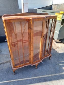 Antique Claw Foot Cabinet