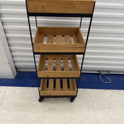 Tate 4-Shelf Rolling Cart