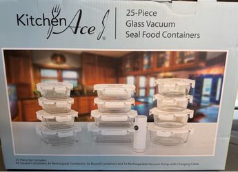 25 piece Glass Containers