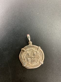 Atocha silver coin pendant