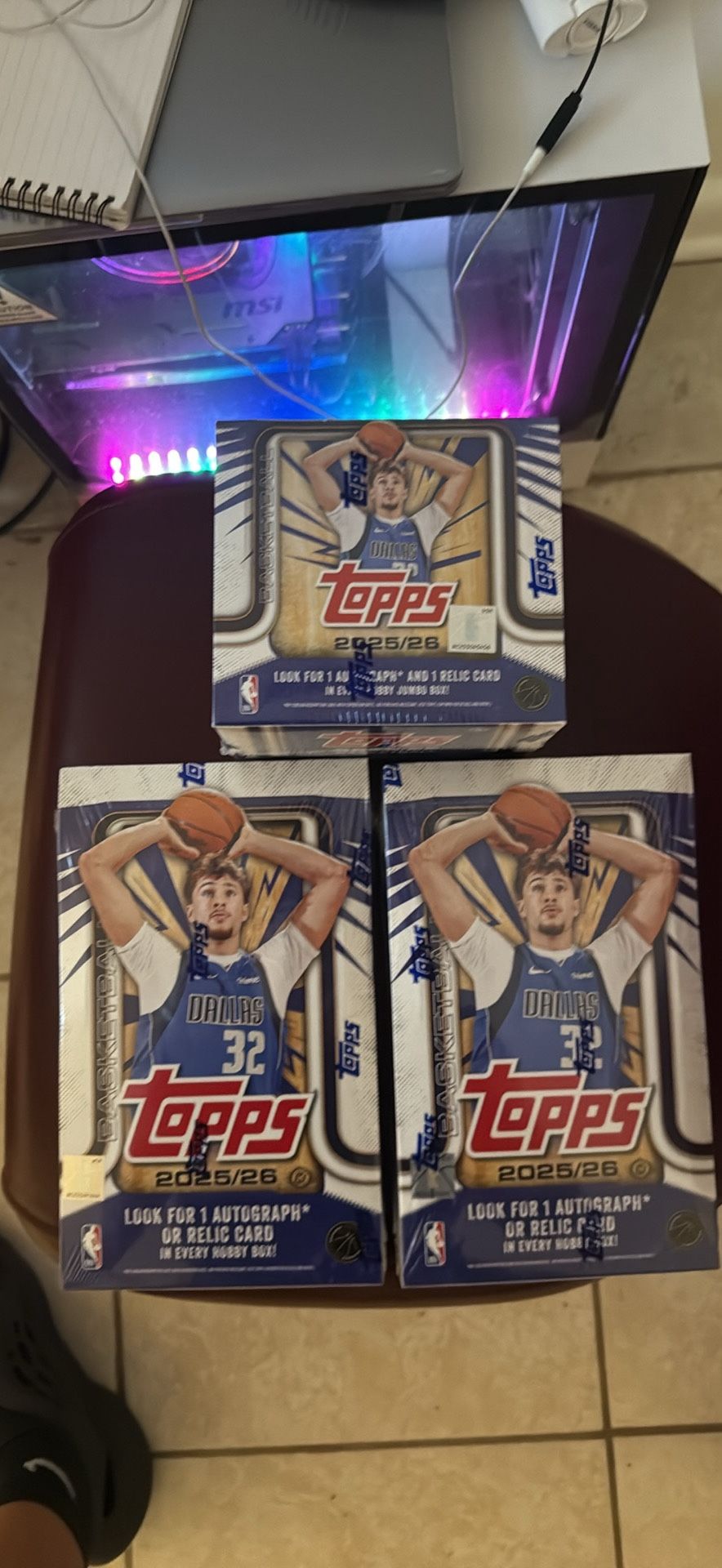 NBA Topps 2025/26 Hobby Box And Mega Box 