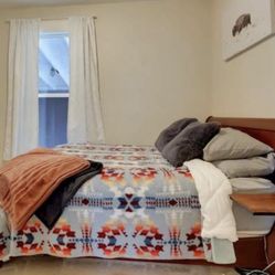 Queen Bed Frame and Headboard 