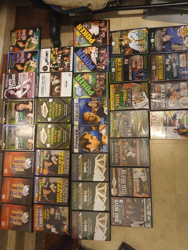 36 DVD Poker Lot, All Brand New Or Like-New