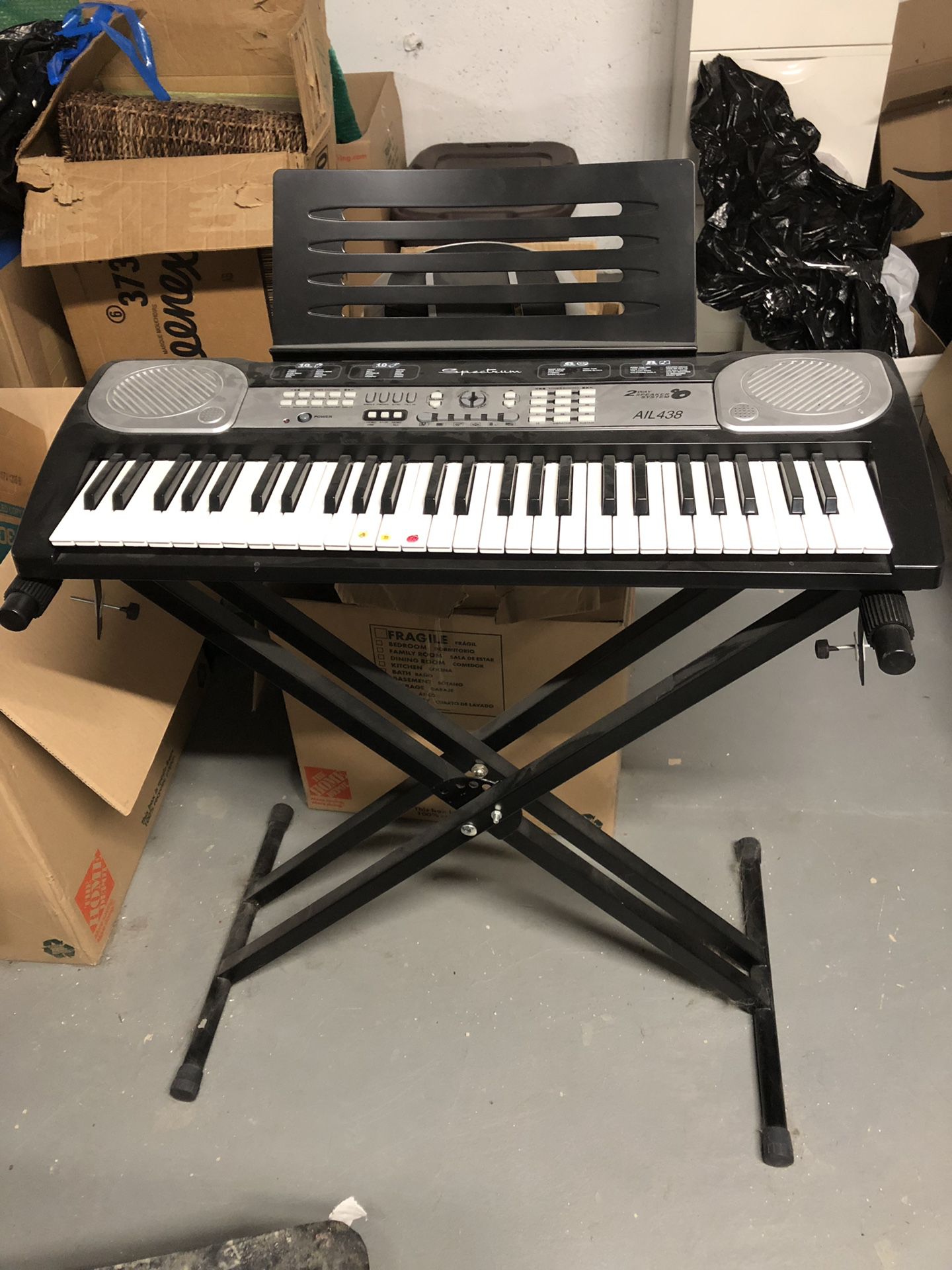 Large Full -Sized Key Board with Stand