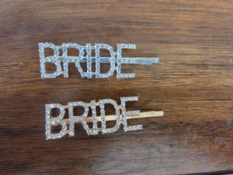 "Bride" Hair Pins