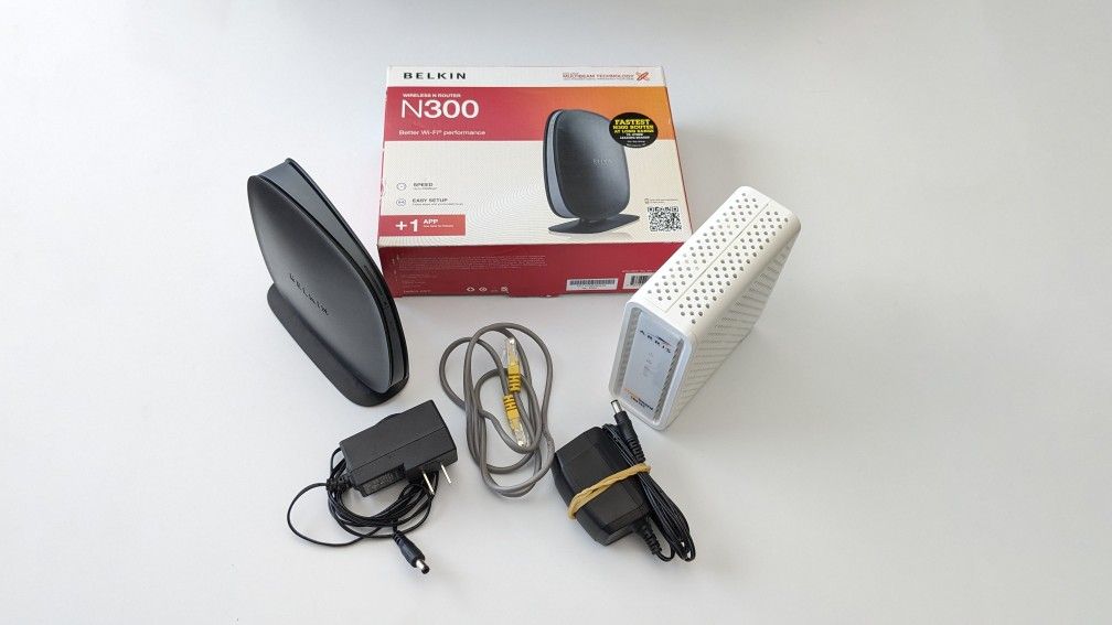 Arris SURFboard SB6183 Internet Cable Modem + Belkin WiFi Wireless Router ($10 For Both)