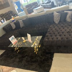 Double Chaise Sectional Sofa 