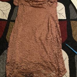 Rose Gold Lace Dress 