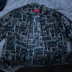 Supreme Zip up Flannel 