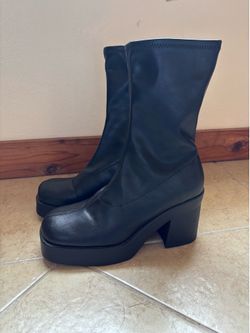 Steve Madden Black Klayton Boots