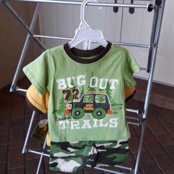 BOYS SIZE 12 MONTHS THREE-PIECE SHORTS OUTFIT...BRAND NEW 