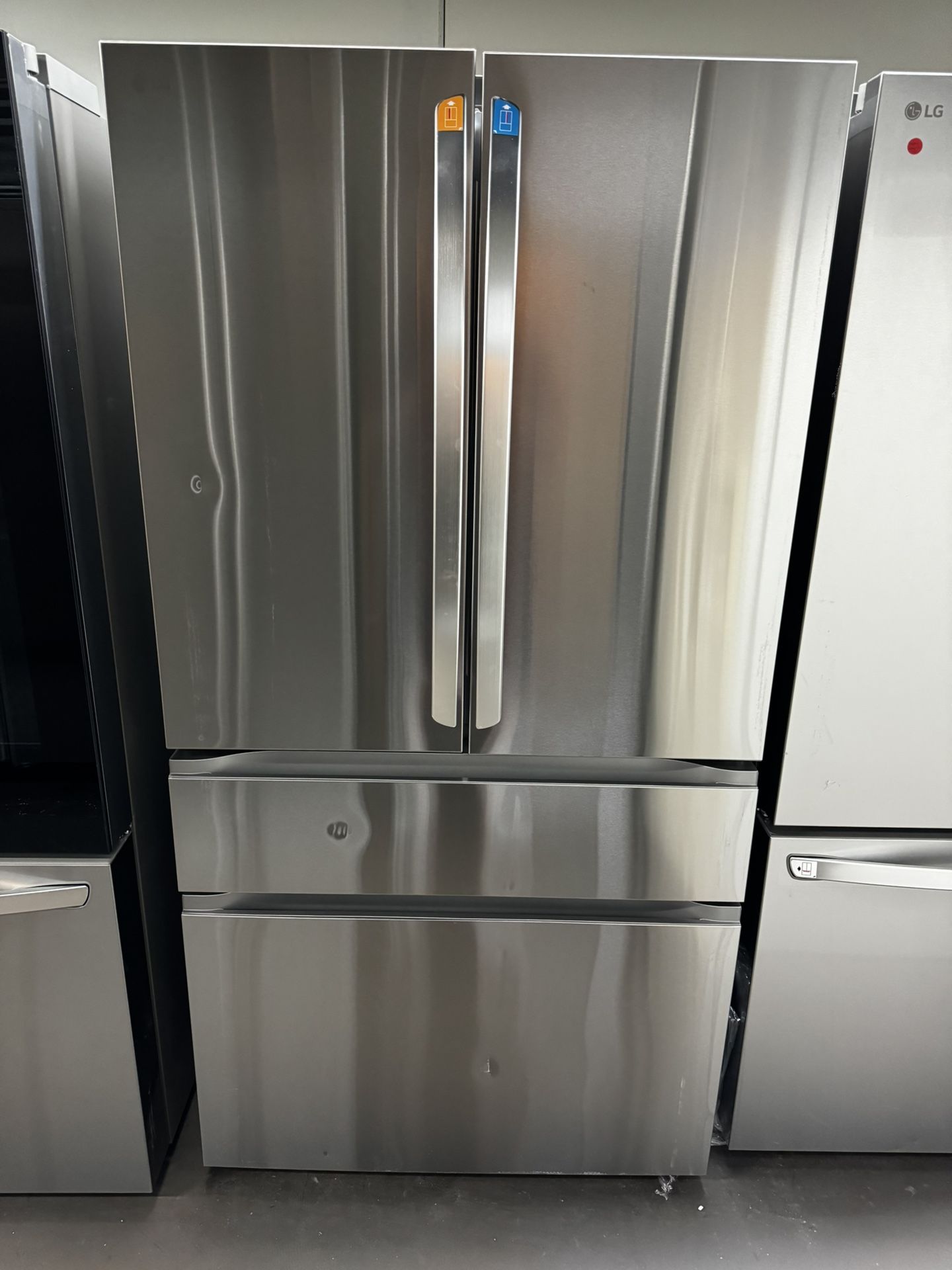 New Open Box Lg Four Door Stainless Steel Refrigerator