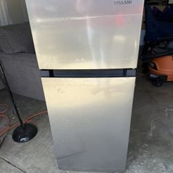 4.5 cu. ft. 2-Door Mini Refrigerator in Platinum Steel with Freezer