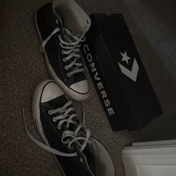Black Converse High Tops Size 9 Men 