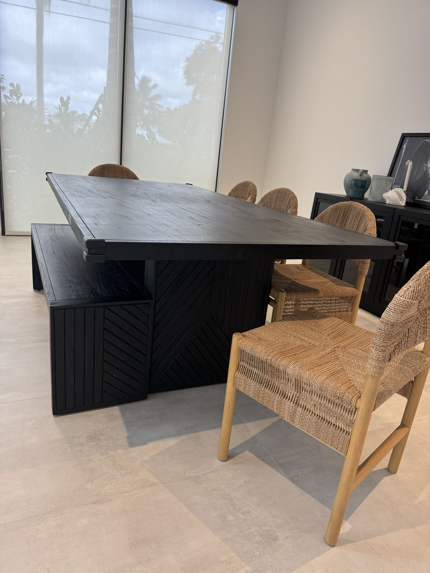 Dining Table + Bench + Chairs