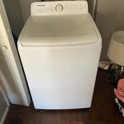 Samsung Washer And Dryer White Very Large In The Inside.