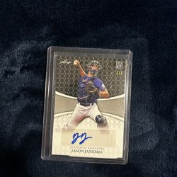 2022 Leaf Perfect Game National Showcase Blank Back Black 1/1 Base Auto-BA-JJ1 Autographed by: Jason Janesko