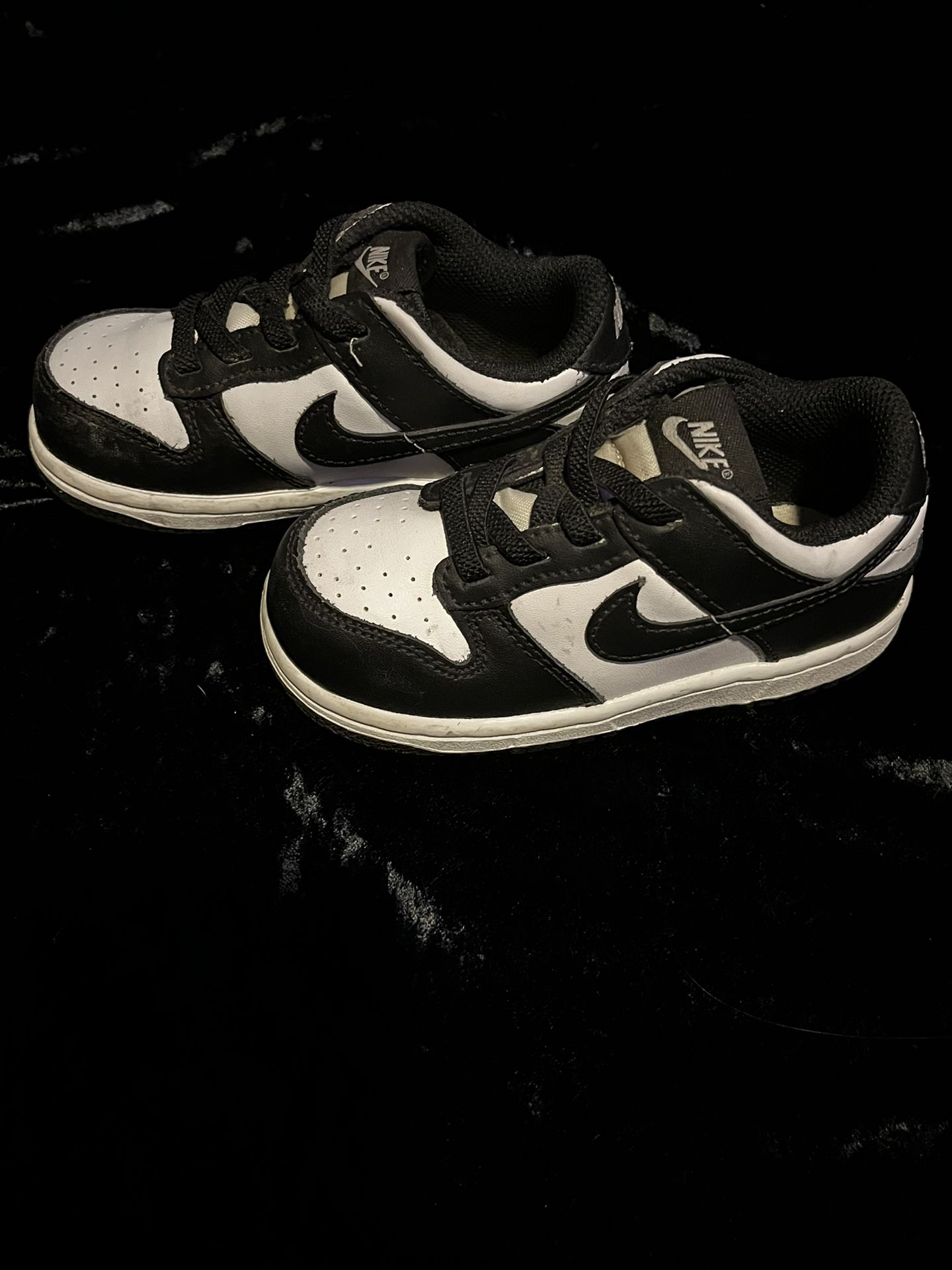 Nike Kids Low Dunks Black And White 