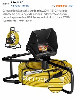 ESANHAO Sewer Inspection Camera 66FT/20M