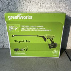 Greenworks 24V 600 PSI Battery Pressure Washer, w/ 4Ah USB Battery and Charger