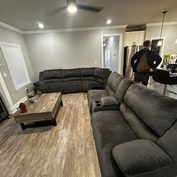 Couch Ashley Furniture Grayish Blue 