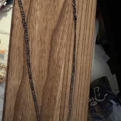 Black Onyx Figaro Necklace 