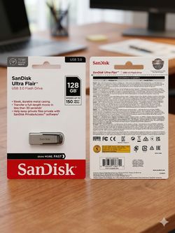 SanDisk Ultra Flair 128GB USB 3.0 Flash Drive - Brand New/Sealed