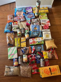 NOT FREE NOT EXPIRED Dried, Cans , Sparking Water,Cookies,Crackers&Chocolate.All 20$