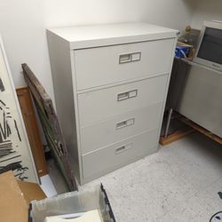 4 Drawer File Cabinet, Heavy Duty 