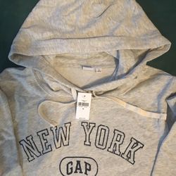 GAP Gray Pullover Hoodie Size M